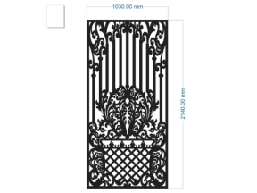 Thiết kế cnc cổng 1 cánh đẹp nhất dxf 2026