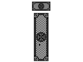 Thiết kế cnc cổng 1 cánh và ô thoáng mới nhất