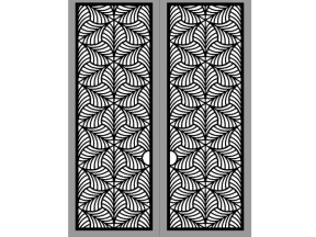 Thiết kế cnc cổng 2 cánh lá