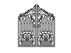 Thiết kế cnc cổng 2 cánh siêu hót