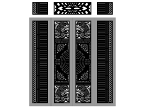 Thiết kế cnc cổng 4 cánh cá chép và ô thoáng