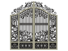 Thiết kế cnc cổng 4 cánh hoa