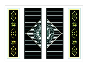 Thiết kế cnc cổng 4 cánh mới