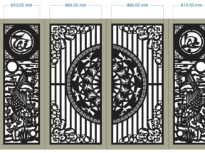 Thiết kế cnc cổng cá chép tài lộc mới dxf
