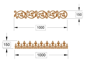 Thiết kế cnc diềm và chông đẹp