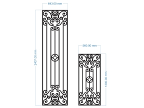 Thiết kế cnc hàng rào trên dwg