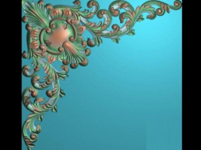 Thiết kế cnc hoa góc lá tây