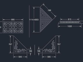 Thiết kế cnc hoa văn cổng dxf