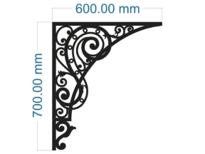 Thiết kế cnc ke góc mái kính