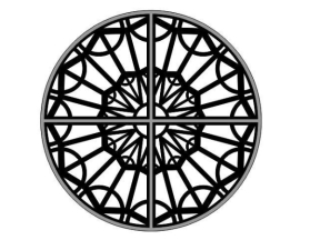 Thiết kế cnc mái kính tròn đẹp