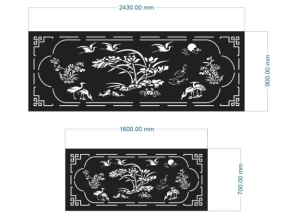 Thiết kế cnc mặt bàn hoa sen