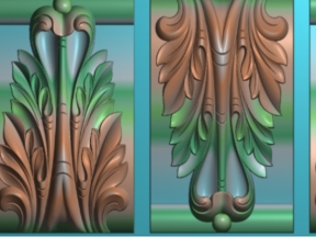 Thiết kế cnc mẫu lá tây con sơn đẹp