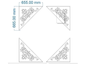 Thiết kế cnc model hoa văn cổng dxf