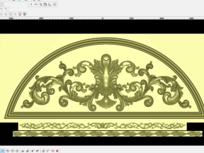 Thiết kế cnc quạt cửa và 2 mẫu diềm lá tây