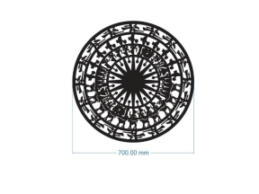 Thiết kế cnc trống đồng tròn dxf 2d