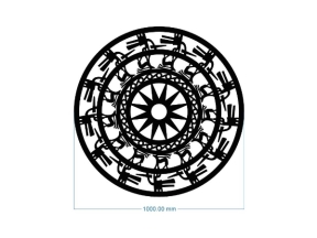 Thiết kế cnc trống đồng tròn dxf