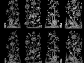 Thiết kế cnc tứ quý đẹp