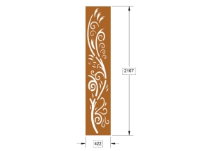 Thiết kế cnc vách cổng đẹp 2d
