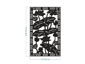 Thiết kế cnc vách hoa sen dxf