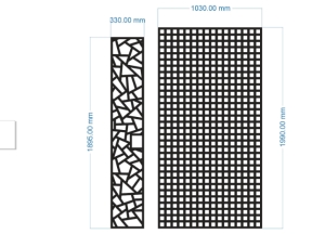 Thiết kế cnc vách ngăn đơn giản 2 phong cách