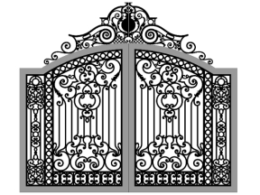 Thiết kế cổng 2 cánh cnc nhà biệt thự siêu đẹp