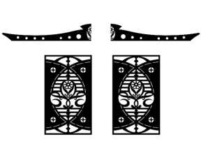 Thiết kế cổng 2 cánh có vòm phong cách