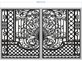 Thiết kế cổng 2 cánh hot nhất hiện nay cnc