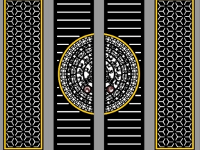 Thiết kế cổng 4 cánh bông tuyết cực đẹp