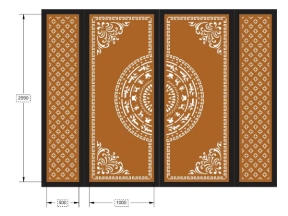 Thiết kế cổng 4 cánh đẹp mắt