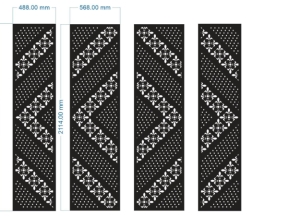 Thiết kế cổng 4 cánh hoa mới cnc