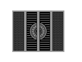 Thiết kế cổng bông tuyết đẹp cnc mới nhất