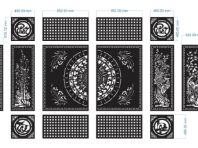Thiết kế cổng cnc phát tài phát lộc đẹp dxf