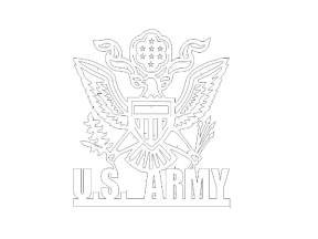 Thiết kế corel logo U.S.ARMY đẹp