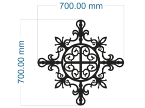 Thiết kế dxf cắt cnc hoa văn mái kính đẹp