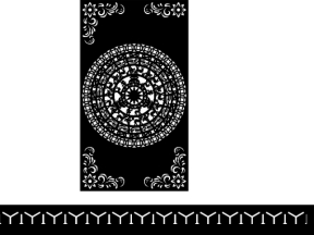 Thiết kế giếng trời trống đồng và diềm bông tuyết cnc