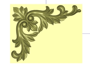 Thiết kế họa tiết hoa lá tây mẫu Hoa góc CNC tuyệt đẹp
