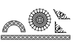 Thiết kế hoa văn mái kính cnc mới nhất