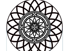 Thiết kế hoa văn tròn cnc cực đẹp