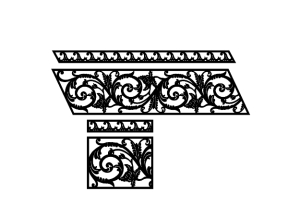Thiết kế lan can hoa lá tây cnc