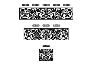 Thiết kế lan can lá tây đồng tiền cnc