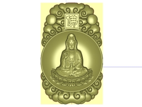 Thiết kế Mẫu CNC Phật Quan Thế Âm Bồ Tát 3D