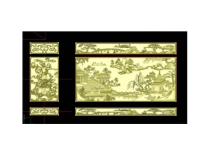 Thiết kế mẫu cnc tranh sơn thủy đẹp nhất