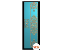 Thiết kế mẫu Cửa chính hoa lá tây jdp
