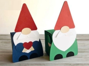 Thiết kế mẫu hộp quà hình ông già Noel trên cad và corel