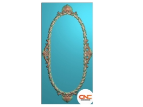 Thiết kế mẫu Khung gương lá tây cnc jdp