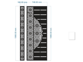 Thiết kế thiết kế cnc cổng 1 cánh kiểu mới dxf