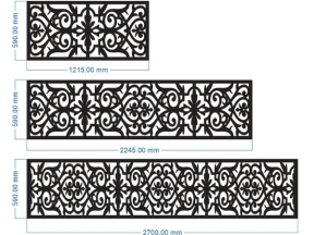 Thiết kế thiết kế cnc lan can 3 kích thước xây dựng