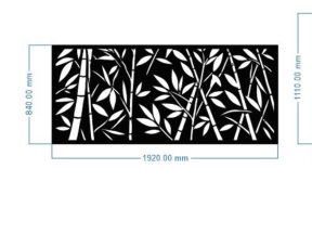 Thiết kế thiết kế vách cây tre 4 kt cnc dxf