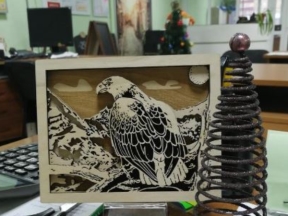 Thiết kế tranh chim đại bàng cnc
