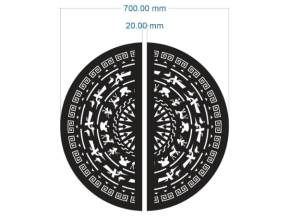 Thiết kế trống đồng cnc cho cổng